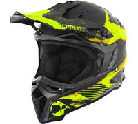 Germot GM 540, casque de motocross XL Noir/Jaune Néon/Gris Noir/Jaune Néon/Gris
