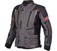 Germot InsideOut Blouson textile de moto, noir/anthracite/rouge, Taille 3XL