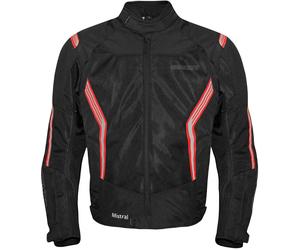 Germot Mistral, veste textile 4XL Noir/Rouge Noir/Rouge