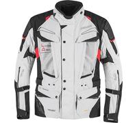 Germot NorthWest Veste Textile moto, noir-gris-rouge, taille L pour homme