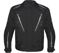 Germot Spencer Evo Big Size veste textile de moto imperméable, noir/gris, Taille XXL