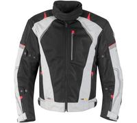Germot X-Air Evo Pro, veste textile imperméable à l eau XL Gris Clair/Noir/Rouge Gris Clair/Noir/Rouge