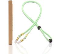 GERNEO® - Kuba - Cordon pour lunettes aspect daim - Sangle lunettes unisexe en cuir synthétique pour lunettes de soleil et de lecture - Supports dorés