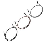 GERNEO® - L'original - Cordon de lunettes en cuir de qualité supérieure - Lot de 2 dans différentes couleurs - Aspect cuir lisse unisexe PU pour lunettes de lecture, Noir, marron et gris