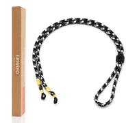 GERNEO® - L'original - Florence - Cordon de lunettes de qualité supérieure pour lunettes de lecture avec supports argentés - Différentes couleurs -réglable avec câble et logo, Hollywood, taille unique