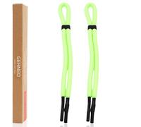 GERNEO® - ORIGINAL - Bracelet de lunettes de sport flottant en néoprène - brille dans l'obscurité - Plusieurs couleurs - Réglable avec câble - Bande de lunettes de sport imperméable, 2x jaune