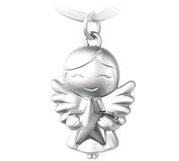 GERNEO® Porte-clés ange gardien Emilia - Porte-bonheur avec étoile en or, or rose ou argent, argenté