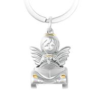 GERNEO® Porte-clés ange gardien Jolien - Porte-bonheur dans la voiture en or, or rose ou argent, or