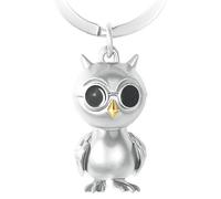 GERNEO® Porte-clés hibou Oscar de qualité supérieure - Protecteur et porte-bonheur en or, or rose ou argent, or