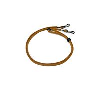 GERNEO® - Valencia - Sangle lunettes de haute qualité, aspect daim - cordon lunette unisexe en cuir synthétique pour lunettes de soleil et de lecture - fermoir argenté (Brun Clair)