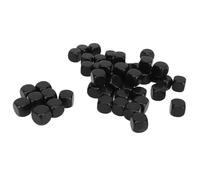 Gernie 50 Pièces de Dés Vierges de 16 Mm, Dés en Acrylique à Six Faces Noir et Blanc avec Lisse, Dés Personnalisables pour Le Jeu, la Fête, Le Plaisir, Les Autocollants