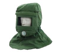 gernie Capuchon de Sablage, Châle en Toile Anti-poussière/Vent, Couverture de Protection pour Le Visage,Résistant à la Chaleur/aux Coupures/aux Rayures,Protection du Cou,Masque de Sablage