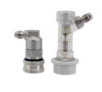 GeRnie Distributeur de robinet à bille de verrouillage, Mini fût comprenant un tuyau en Silicone de 50cm, distributeur en acier inoxydable 304, lance de brassage à domicile(E)