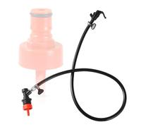 GeRnie Ensemble de conduite de gaz à verrouillage à bille avec bouchon de carbonatation, Kit de carbonatation de bouteille Simple for brassage à domicile, ensemble de distributeur de bière et de soude