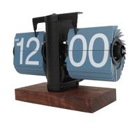 gernie Horloge à Bascule, Horloge Rétro Vintage, Horloge Numérique Rabattable, Fonctionne à Piles, Horloge Mécanique à Rotation Automatique, Horloge de Bureau, étagère, Horloge pour