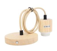gernie Kit Suspension Industrielle,Douille de Lampe E27, Cordon de Suspension Vintage, Mini Luminaires Suspendus au Plafond, Support D'ampoule Suspendu en Bois, Support de Lampe Suspendue
