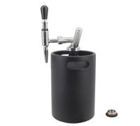 GeRnie Machine à café Nitro à Infusion Froide, 160 Oz(5L), système de Machine à café à l'azote, Mini fût Noir Mat avec Kit PRV et Robinet à crème Stout
