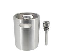 GeRnie Mini fût 5L/128 OZ avec lance de Type S, paroi unique, verrouillage à bille Portable, travaux artisanaux, boissons, café, Seltzer