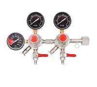 GeRnie Nouveau Régulateur de bière Pression CO2 à Double Corps for Kegerators de bière Pression avec entrée et soupape de surpression de sécurité(Color:W21.8 Inlet)
