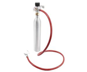 GeRnie Régulateur de Co2 avec Ligne d'air de 1.2 mètres, Verrouillage à Bille, déconnexion 0-30psi, Filetage de Bouteille de gaz Soda Tr21 * 4, pièces de fût Portables