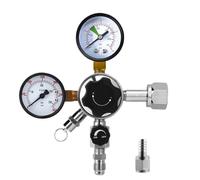 GeRnie Régulateur professionnel de Co2 d'eau gazeuse, régulateur de cylindre de bouteille de soude 0-120 Psi, vanne de contrôle indépendante, gazéifié Stable W21.8(Color:CGA320)