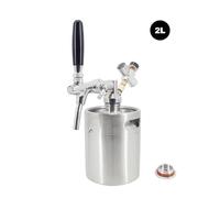 GeRnie Tout Nouveau système de Robinet Mini fût 2/4/5L, Robinet de contrôle de débit, bière à paroi Unique, Salle de bière Portable, cidre, Boissons gazeuses(2L)