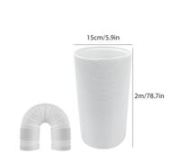 GeRnie Tuyau d'échappement télescopique Kit de tuyau d'échappement de climatisation mobile portable Accessoires légers for la maison(Style M)