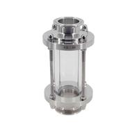 GeRnie Verre de visée TC 1.5 "en acier inoxydable, verre de visée en ligne Tri trèfle 6.4"(162mm) L, accessoires de fermentation conique for brassage à domicile
