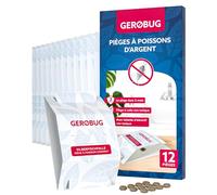 Gerobug Piège à Poissons d'argent 12 pièces - Piège à Colle avec appât Non Toxique pour contrôler l'infestation dans Toutes Les pièces de la Maison
