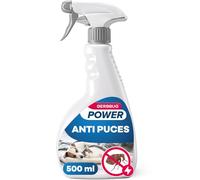 Gerobug Spray Anti Puces Chat & Chien 500 ML - Très Efficace et Non Tachant - Spray Anti Puces Maison pour Meubles et Textiles - Utilisable en Présence de Chats et Chiens