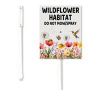 Geroclonup Panneau de cour en aluminium robuste antirouille - Décoration de jardin - Panneau de pelouse sur pied - 11,5 x 15 cm