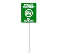 Geroclonup Private Property Panneau en aluminium « No Parking » avec piquets en métal pour une installation facile, 11,7 x 15,2 cm