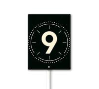 Geroclonup Vintange Panneau d'adresse numéro 9 pour l'extérieur en aluminium étanche pour maison, jardin, pelouse, cour, rue 17,8 x 22,8 cm