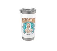 Geronimo Apache American Native Pride Gobelet isotherme en acier inoxydable double paroi