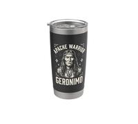 Geronimo Apache American Native Pride Gobelet isotherme en acier inoxydable double paroi