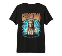 Geronimo Apache American Native Pride T-Shirt Haut de Gamme
