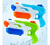 GERPOSMA Pistolet a Eau Puissant Enfant 3-15 & Adulte- 2 Pack Lot Pistolet à Eau,Water Gun Gros Taille 33cm,Grand réservoir d'eau 600ml,Fusil a Eau 10M Longue Portée,Piscine d'été Jeux d Eau Jouets