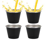 Gerres de tir en acier inoxydable, tasse de coup de café en métal | Ensemble de 4 tasses de tir de camping à vin en acier inoxydable - 50 ml de à boire, tasses de thé de voyage dans un sac de transpor