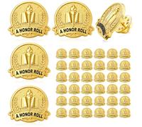 Gerrii Lot de 50 épinglettes d'honneur en vrac pour récompenses académiques, récompenses, récompenses, cadeaux d'encouragement pour étudiants, employés, tournois, compétition, remise de diplôme
