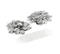 GeRRit 100 Ensemble Bricolage Broche Vierge Bouton Badge matériel pièces Ronde Faisant composant Badge Faisant des matériaux poinçon Presse Machine Fournitures (Color : 1, Size : 32mm)