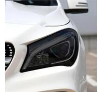 Gerrit 2 Pcs Phare De Voiture TPU Film Phare Autocollant Noir Transparent, Pour Mercedes Benz CLA Classe C117 X117 W117 AMG CLA45 2013-2019