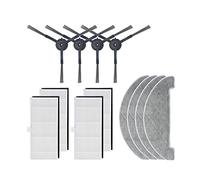 GeRRiT Ajustement ForS9 sacs à poussière colletion nettoyant vadrouilles brosses latérales accessoires ensemble pièces for S9 Robot aspirateur Durapur (Color : schwarz)