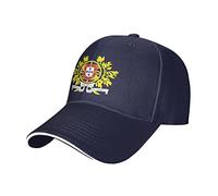 GeRRiT Casquette de baseball classique avec blason du Portugal - Motif langue de canard - Pour homme et femme - Noir, bleu marine, taille unique