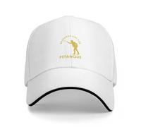 GerRit Casquette de Baseball drôle français Boules Week-Ends sont pour pétanque Graphique Casquette de Baseball icône Chapeau de créateur Grande Taille Chapeau Moelleux Chapeau Dames Chapeau Hommes