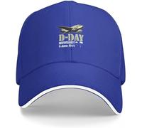 GeRRiT Casquette de Baseball Hip hop Jour J Invasion du Débarquement en Normandie C 47 Dakota Skytrain Avion Vétéran Parachute Anniversaire Chemise Casquette de Baseball Cadeau d'anniversaire