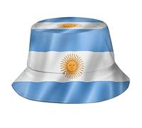 GeRRiT Chapeau bob drapeau de l'Argentine, pliable tendance imprimé chapeau de soleil d'extérieur pour hommes, femmes, adolescents, protection UV, Drapeau de l'Argentine_01, taille unique