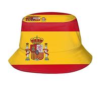 GeRRiT Chapeaux bob avec drapeau mignon et drôle - Chapeau de soleil patriotique pliable - Chapeau de pêcheur d'extérieur pour femme et homme, Drapeau Espagne-a8, taille unique