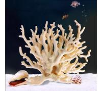 GeRRiT Corail artificiel en plastique pour aquarium - Décoration pour aquarium - Corail en résine (arbre de corail beige), ZY-1429