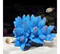 GeRRiT Corail artificiel en plastique pour aquarium - Décoration pour aquarium - Corail en résine (corail bleu), ZY-1429