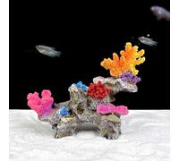 GeRRiT Corail artificiel en plastique pour aquarium - Décoration pour paysage d'aquarium - Corail en résine (récif de corail violet), ZY-1429